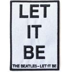 The Beatles: Standard Woven Patch/Let It Be