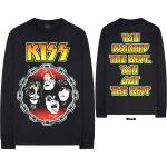 KISS: Unisex Long Sleeve T-Shirt/You Wanted The Best (Back Print) (Small)