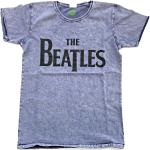 The Beatles: Unisex T-Shirt/Drop T Logo (Burnout) (X-Large)