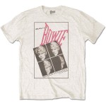 David Bowie: Unisex T-Shirt/Serious Moonlight (White) (Large)