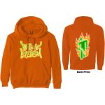 Billie Eilish: Unisex Pullover Hoodie/Airbrush Flames Blohsh (Back Print) (X-Small)