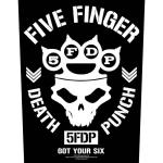 Five Finger Death Punch: Back Patch/Got Your Six