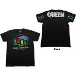 Queen: Unisex T-Shirt/Hot Space Tour `82 (Back Print) (Medium)