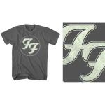 Foo Fighters: Unisex T-Shirt/Gold FF Logo (Large)