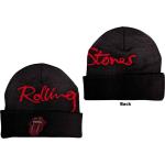 The Rolling Stones: Unisex Beanie Hat/Embellished Classic Tongue (Back Print)