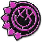 Blink-182: Standard Woven Patch/Pink Neon Six Arrows Smile