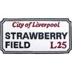 Road Sign: Standard Woven Patch/Strawberry Field Liverpool Sign
