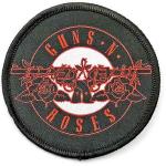 Guns N Roses: Guns N` Roses Standard Printed Patch/Red Circle Logo