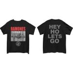 Ramones: Unisex T-Shirt/Cage Photo (Back Print) (Small)