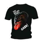 The Rolling Stones: Unisex T-Shirt/Grrr Black Gorilla (Large)