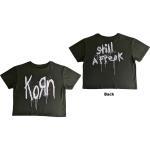 Korn: Ladies Crop Top/Still A Freak (Back Print) (Large)