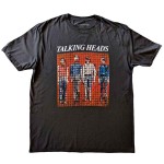 Talking Heads: Unisex T-Shirt/Pixel Portrait (Charcoal Grey) (XX-Large)