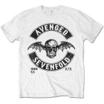 Avenged Sevenfold: Unisex T-Shirt/Moto Seal (White) (Large)