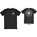Five Finger Death Punch: Unisex T-Shirt/F8 World Tour 2020 (Black) (Back Print) (Small)