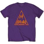 Def Leppard: Unisex T-Shirt/Classic Triangle Logo (Medium)