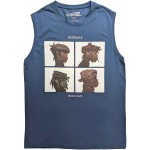 Gorillaz: Unisex Tank T-Shirt/Demon Days (Denim Blue) (X-Large)