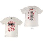 Sum 41: Unisex T-Shirt/Sketches European Tour 2022 (Back Print) (Ex-Tour) (Large)
