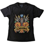 Scorpions: Unisex T-Shirt/Traditional Tattoo (Black) (Medium)