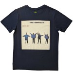 The Beatles: Unisex T-Shirt/HELP! Album Cover (Navy Blue) (Large)