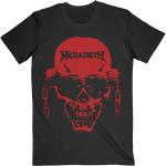 Megadeth: Unisex T-Shirt/Vic Hi-Contrast Red (Small)