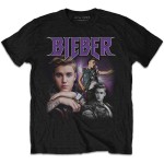 Justin Bieber: Unisex T-Shirt/JB Homage (Black) (X-Large)