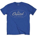 Capitol Records: Unisex T-Shirt/Logo (Blue) (Medium)