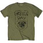 Green Day: Unisex T-Shirt/Organic Grenade (Medium)