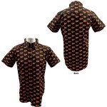 David Bowie: Unisex Casual Shirt/Logo Pattern (Black) (All Over Print) (Small)