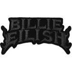 Billie Eilish: Standard Woven Patch/Flame Black