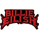 Billie Eilish: Standard Woven Patch/Flame Red