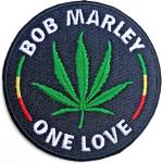 Bob Marley: Standard Woven Patch/Leaf