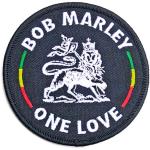 Bob Marley: Standard Woven Patch/Lion