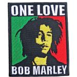 Bob Marley: Standard Woven Patch/One Love