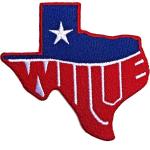 Willie Nelson: Standard Woven Patch/Texas