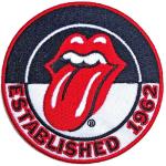 The Rolling Stones: Standard Woven Patch/Est. 1962 Version 2.