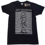 Joy Division: Unisex T-Shirt/Unknown Pleasures White On Black (Large)