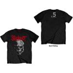 Slipknot: Unisex T-Shirt/Gray Chapter Skull (Back Print) (Medium)