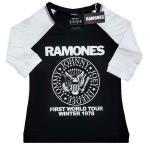 Ramones: Ladies Raglan T-Shirt/First World Tour 1978 (XXX-Large)