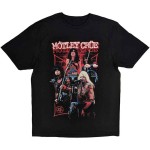Mötley Crue: Unisex T-Shirt/Live Montage Red (Black) (Large)
