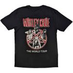 Mötley Crue: Unisex T-Shirt/Vintage World Tour  (Medium)