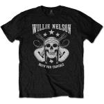 Willie Nelson: Unisex T-Shirt/Skull (Medium)