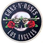 Guns N Roses: Guns N` Roses Standard Patch/Los Angeles Silver