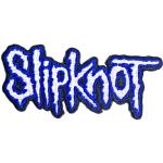 Slipknot: Standard Woven Patch/Cut-Out Logo Blue Border
