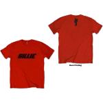 Billie Eilish: Unisex T-Shirt/Racer Logo & Blohsh (Back Print) (Small)