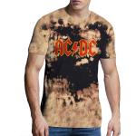 AC/DC: Unisex T-Shirt/Logo (Wash Collection) (Large)