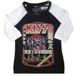 KISS: Ladies Raglan T-Shirt/Destroyer Tour `78 (X-Large)