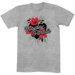 Mayday Parade: Unisex T-Shirt/Heart and Flowers (Small)