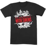 Sleeping With Sirens: Unisex T-Shirt/Floral (Medium)
