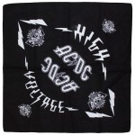 AC/DC: Unisex Bandana/High Voltage (Black)