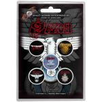 Saxon: Button Badge Pack/Wheels Of Steel (Retail Pack)